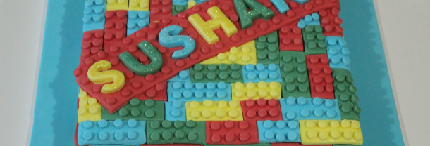 Green Velvet Lego Birthday Cake