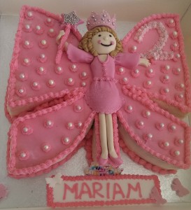 Butterfly Themed Birthday Cake