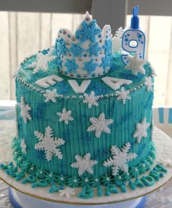 Frozen Themed Birthday Cake