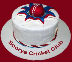 Cricket Cake for Soorya Cricket Club