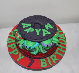 Ninja TMNT Birthday Cake