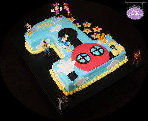No 1 Disney Themed Birthday Cake