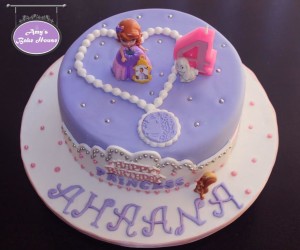 Sofia the first birthday cake