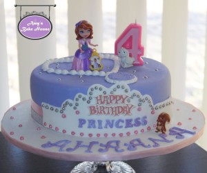 Sofia the first birthday cake