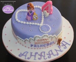 Sofia the first birthday cake