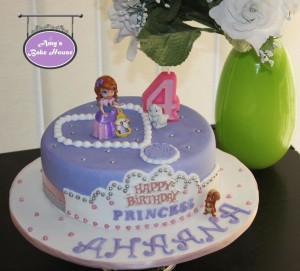 Sofia the first birthday cake