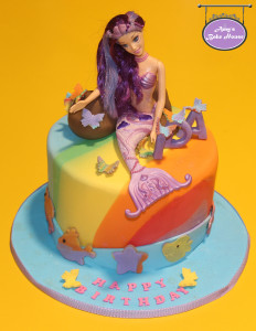 Rainbow Mermaid Birthday Cake