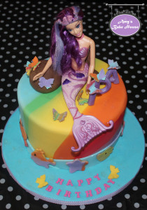 Rainbow Mermaid Birthday Cake