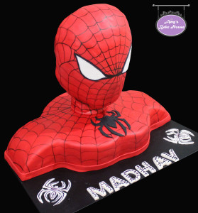 3D Spiderman Birthday Cake