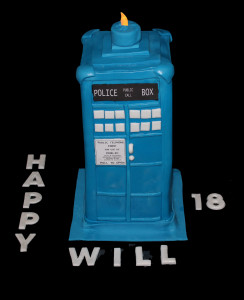 Dr Who Tardis Cake 18th Birthday