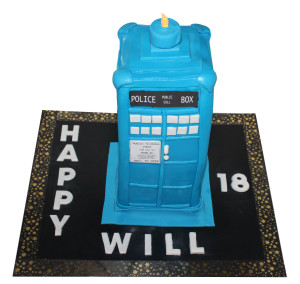 Dr Who Tardis Cake 18th Birthday