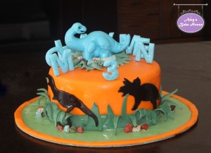 Dinosaur Birthday Cake