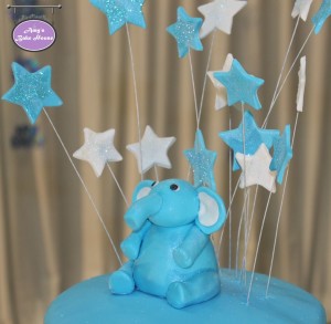 Elephant Themed Birthday Cake