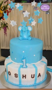 Elephant Themed Birthday Cake