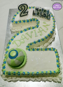 No 2 Themed Birthday Cake