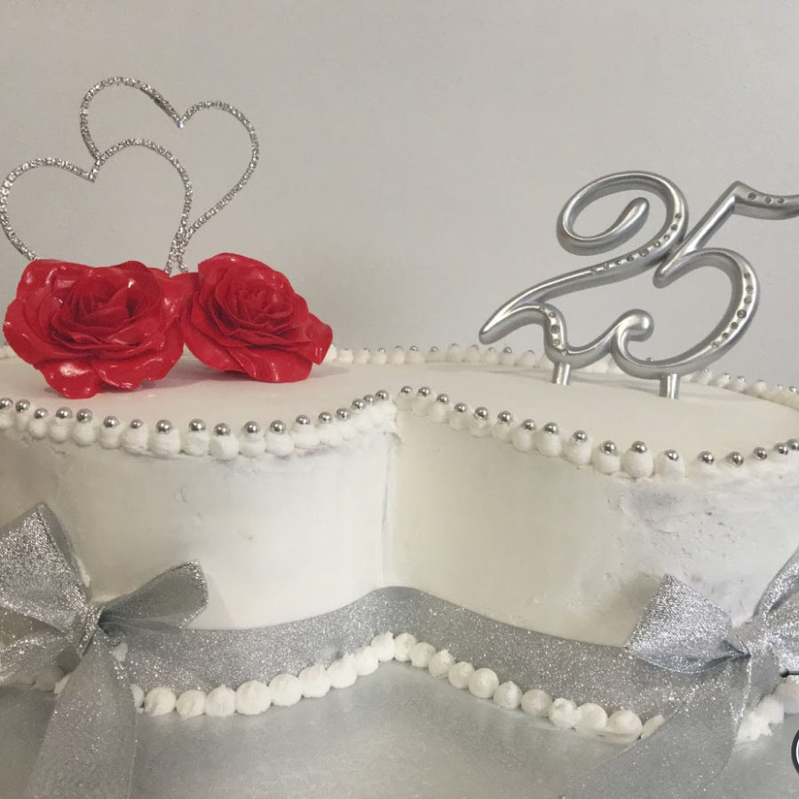 25th Wedding Anniversary Cake Amys Bake House 25th Wedding Anniversary Cake Amys Bake House