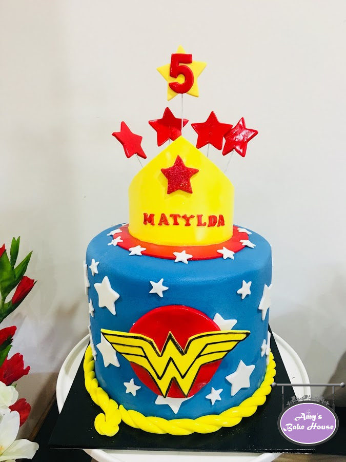 Wonder woman 5th Birthday Cake Amys Bake House Wonder woman 5th Birthday Cake Amys Bake House
