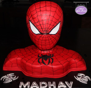 3D Spiderman Birthday Cake