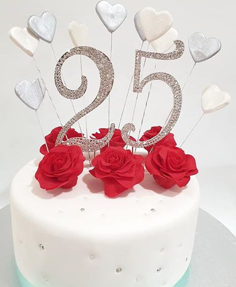 25th Anniversary  Cake