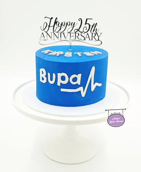 Bupa 25 years of Service Cake