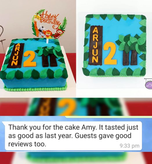 Forest Themed Birthday Cake