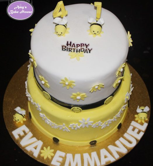 Honey Bee Birthday Cake