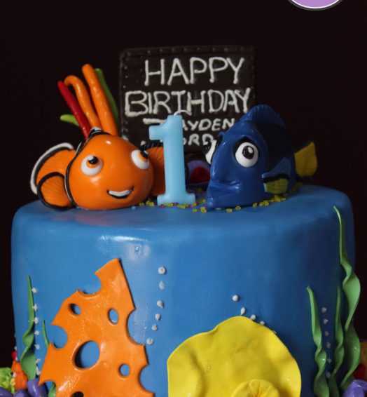 Nemo and Dory Birthday Cake