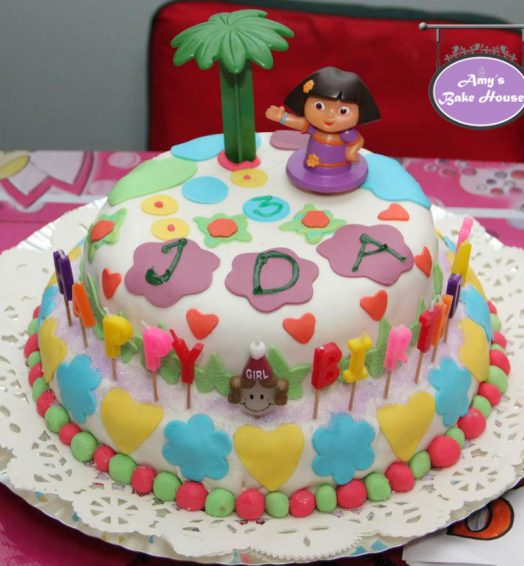 Sponge Vanilla Birthday Cake