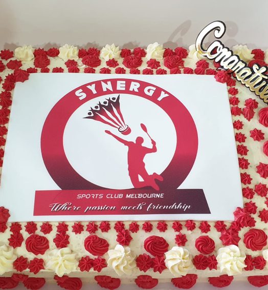 Synergy Sports Club Logo Release Cake