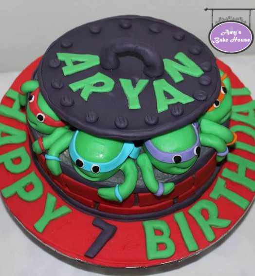 Ninjas TMNT Birthday Cake