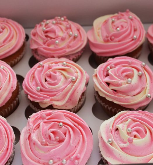 Rose Swirl Cupcakes