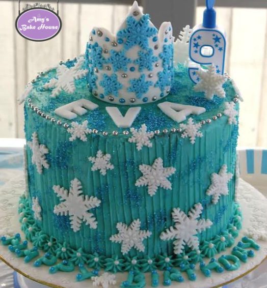 Frozen Themed Birthday Cake