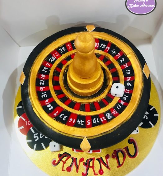 Casino themed 21st Birthday cake