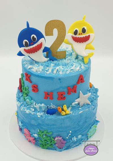 Baby Shark Themed Cake