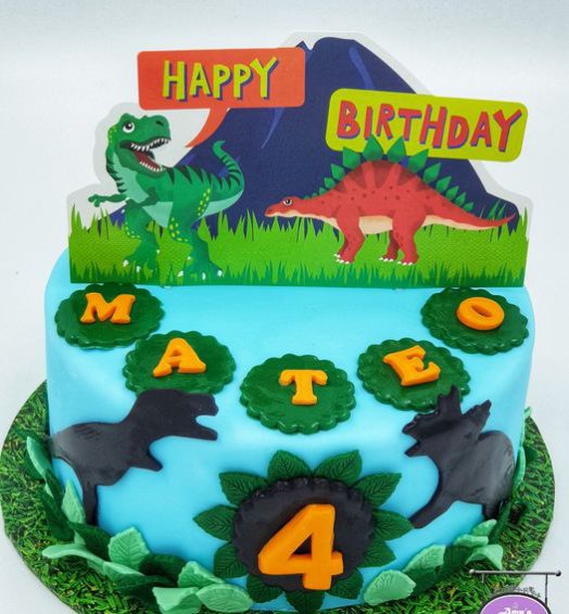 Dino Themed  Cake