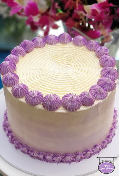 Light Purple Birthday Cake