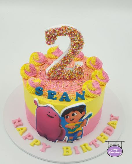 New Kids Cartoon Cake for Remy & Boo