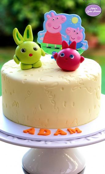 Peppa Pig & Sunny Bunnies Themed Cake