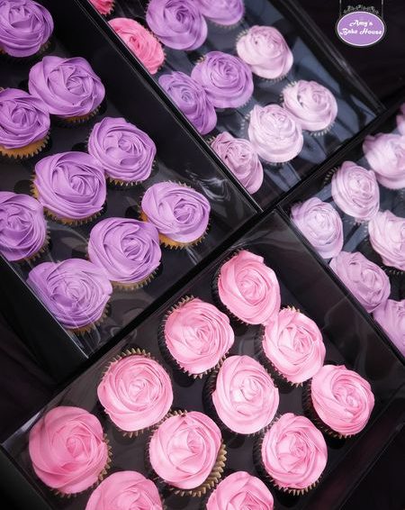 Rosette Themed Cupcakes