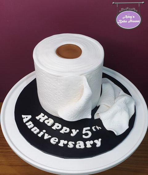 Toilet Paper Cake