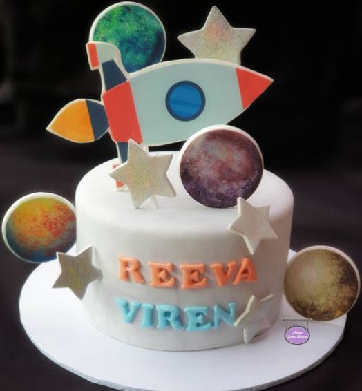 Space Themed Cupcake