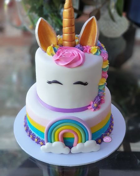 Unicorn Themed Cake